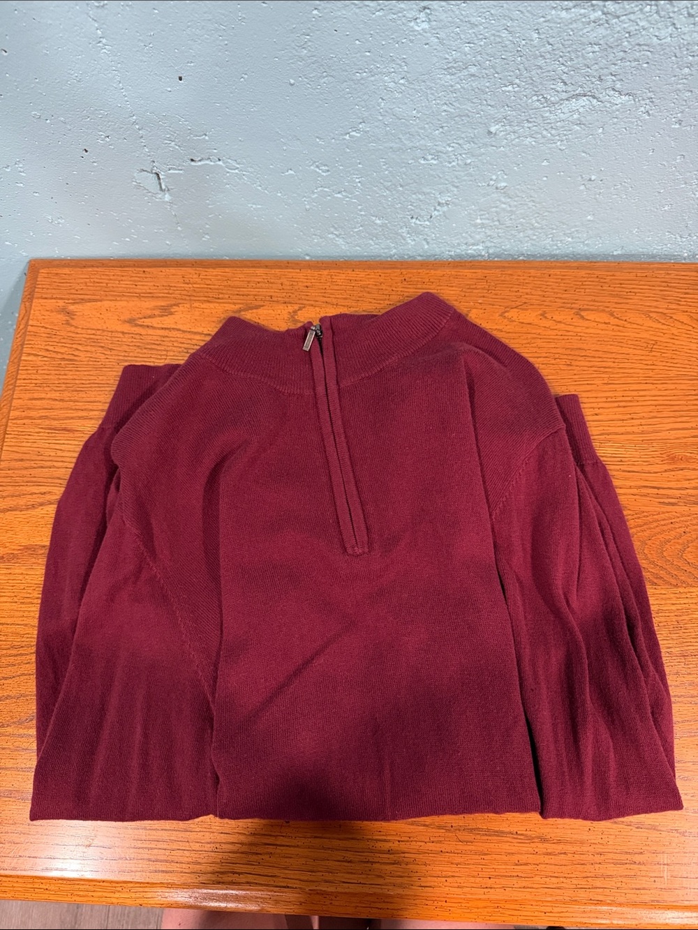 L.L. Bean Half-Zip Pullover in Burgundy